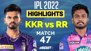 KKR vs RR MATCH No 47 IPL 2022 Match Highlights | Hotstar Cricket | ipl 2022 highlights today