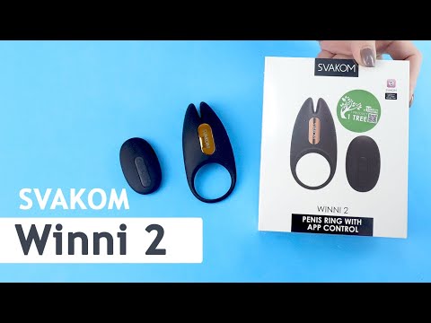 Ерекційне віброкільце Svakom Winni 2, керування зі смартфона, пульт ДУ