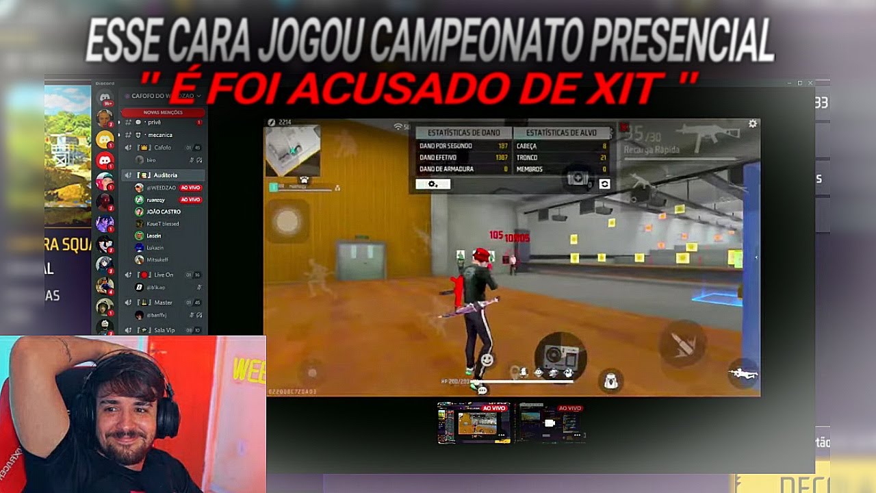 TODOS DO CHAT ACUSARAM ESSE CARA DE ESTAR XITANDO,MAS ELE VEIO NA CALL E MOSTROU A TELA!!