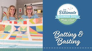 Learn How to Make a Quilt - Basting the Quilt Sandwich | Fat Quarter Shop