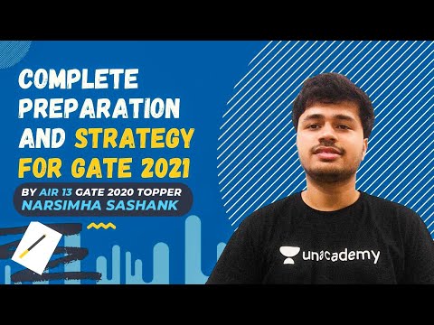Complete Preparation & Strategy for Gate 2021| Master Class by ESE Topper Narsimha Sashank AIR 13