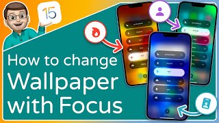 How to Automatically CHANGE your WALLPAPER with FOCUS Modes on iOS 15