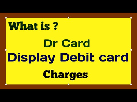 what is Dr Card | Display Debit card | Dr Card charges axis bank | Dr Card kya hota hai | meaning
