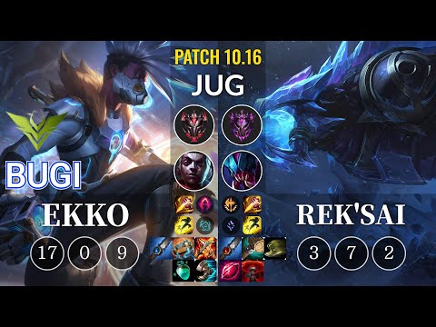 V3 Bugi Ekko vs Rek'Sai Jungle - KR Patch 10.16