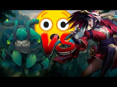 😲😲😲*NEW REWORK AKALI* OP! AKALI VS CRAB, WHO WINS? THIS IS AWESOME 😲😲😲