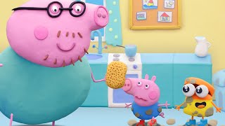 Peppa Pig English Episodes | Fun Play with Peppa and Doh-doh | Play-Doh Show Stop Motion @Play-Doh