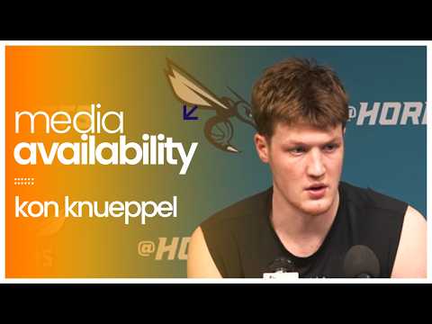 Hornets vs Cavaliers: Kon Knueppel Postgame Media Availability | 2/20/2026