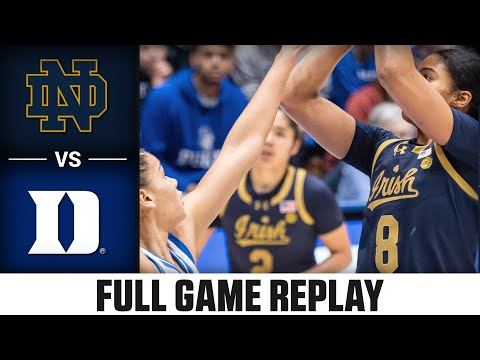 Notre Dame vs. Duke Full Game Replay | 2025-26 ACC Women's Basketball