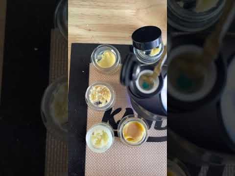 Puffco Peak Pro, Terp Pearl and 4 types of Live Resin in a bowl. #fridayvibes