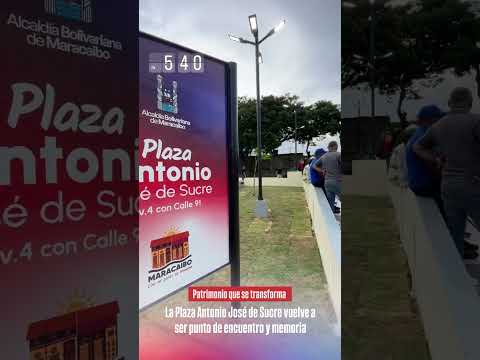 ALCALDÍA ENTREGA COMO NUEVA PLAZA ANTONIO JOSÉ DE SUCRE... #venezuela #zulia #maracaibo