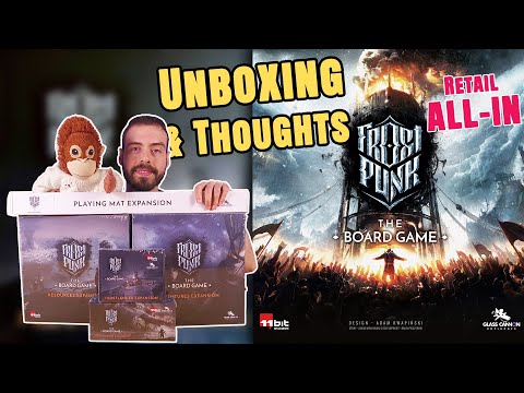Frostpunk | Retail All-In | Unboxing & Thoughts | Mat, Miniatures, Frostlander, Dreadnought etc