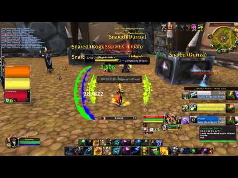 Smokebomb Cleave vs Spriest Rogue Rshaman Arena wow