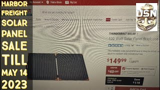 Harbor Freight Briefcase Solar Panel Sale - Need the Coupon - May 2023 - SAVE $40