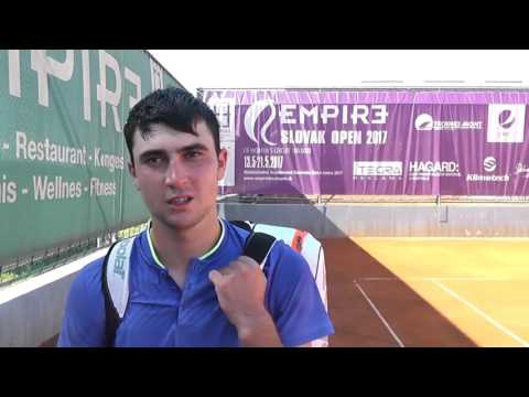 EMPIRE Futures Trnava 2017 SF,  interview Artem Dubrivnyy vs Ken Onishi  7-5, 3-6, 6-0