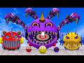 MS PACMAN CONTROL PURPLE SCORPION PACMAN YELLOW PACMAN VS MONSTER BLUE PACMAN