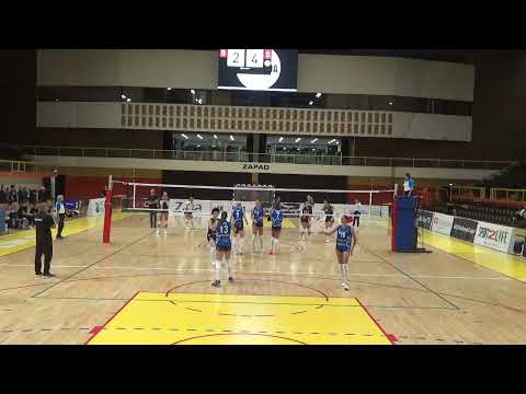 Marta Cvitković Lozić, blue jersey #13, OK Brda Split vs Olympiada Neapolis Nicosia