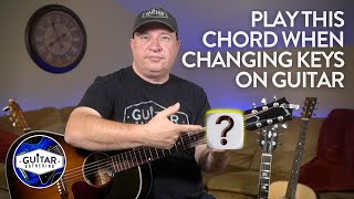 Quick EASY Chords for Changing Keys on Guitar
