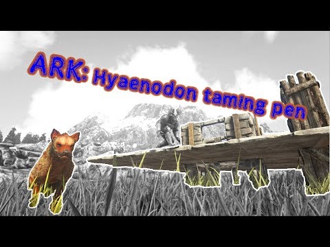 ARK Hyaenodon taming pen