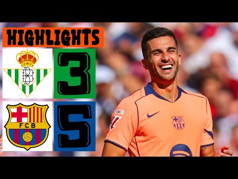 Real Betis vs Barcelona 3-5 All Goals and Highlights Football | Laliga EA Sports 2025