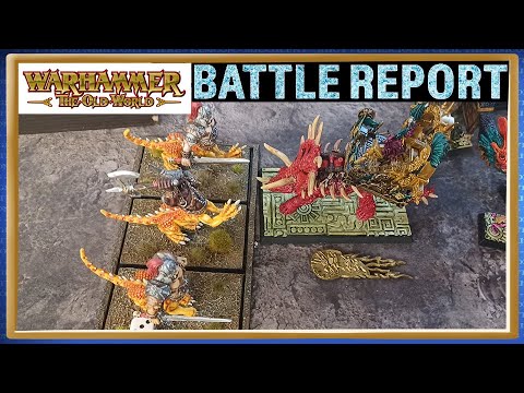 Warriors of Chaos vs Lizardmen Renegades - Warhammer The Old World Battle Report
