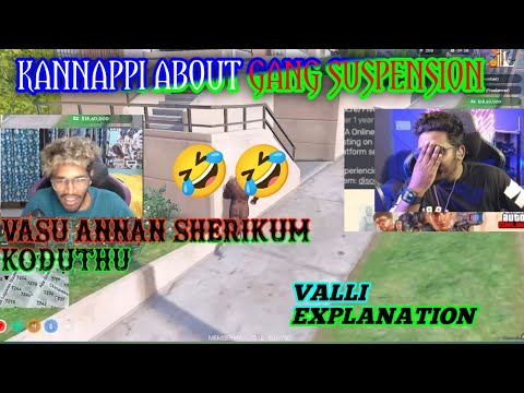 KANNAPPI ABOUT GANG SUSPENSION / VASU ANNAN SHERIKUM KODUTHU 😂 #tva #rp #eaglegaming #gta #trending 