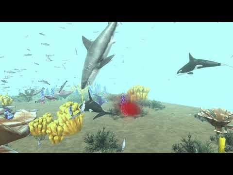 New unit Shark and Orca hunt Salmon : Animal Revolt Battle Simulator