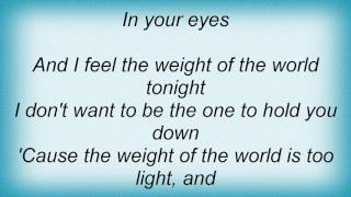 Toby Lightman - Weight Of The World Lyrics