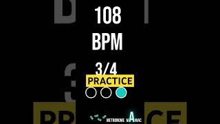 Download lagu 3/4 Metronome 108 BPM #shorts mp3