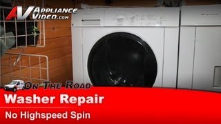 Frigidaire Washer Repair - Does Not Go Into High-Speed Spin - Door lock