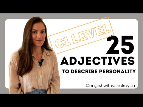 25 adjectives to describe personality: C1 level |English vocabulary #englishlanguage #vocabulary