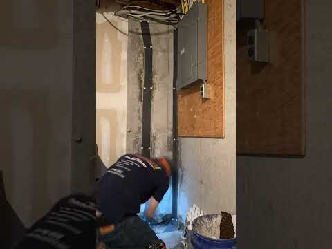 Home to Repair A Foundation Crack | Timelapse