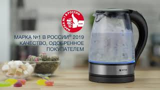 Чайник электрический Vitek VT-7008, черный - купить в Ситилинк | 475966