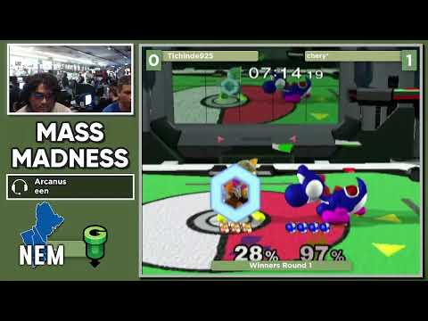 Mass Madness 43 SSBM - Tichinde925 (Fox, Marth) vs. chery* (Yoshi) - Melee WR1