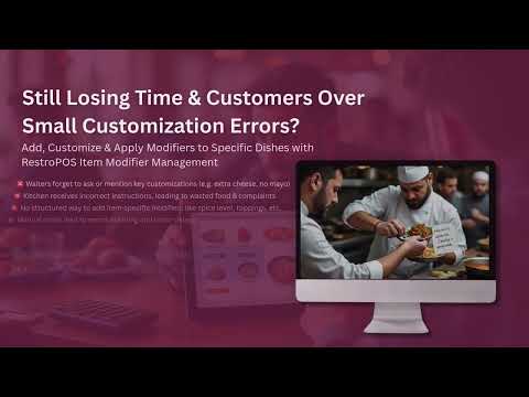 Item Modifiers Setup in Restro POS | Link Modifiers to Menu Items | Axiroz