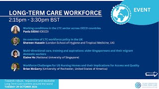 Long-Term Care Workforce webinar | International Day of Care and Support 2024