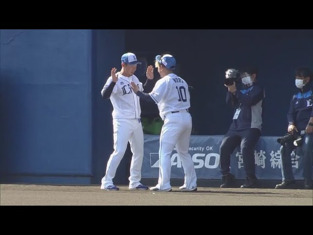 【ライオンズ春季キャンプ】ライオンズ・森・熊代 手押し相撲で勝負!! 2021/2/21