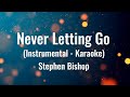 Never Letting Go (Original Instrumental - Karaoke)  |  Stephen Bishop