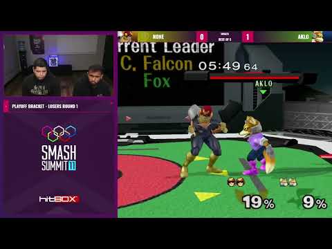 Aklo vs n0ne - Singles Bracket: Losers Round 1 - Smash Summit 11 | Fox vs Captain Falcon
