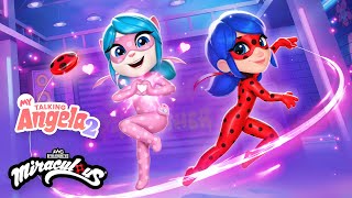 Download lagu My Talking Angela 2 Gets Miraculous 🐞⚡💖 @Miraculous x @TalkingAngela mp3