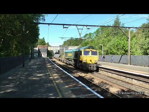 Freightliner Class 66 No. 66952 on 6Z65 Hunslet Yd - Guide Bridge Yd @ Fairfield on 16.06.21 - HD