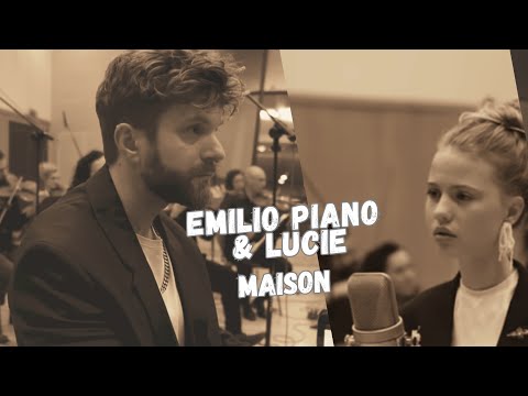 Emilio Piano ft Lucie _ Maison | Letra Español & Francés