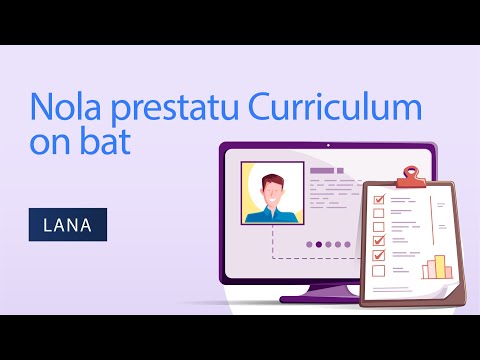 Nola prestatu curriculum on bat