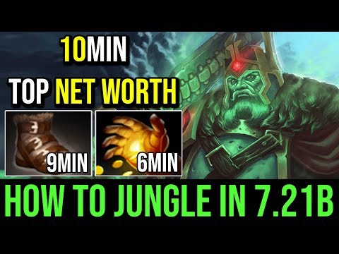 How to Jungle WK in Real Game 7.21b | THE KING IS BACK TO THE JUNGLE 10MIN TOP NET WORTH - Dota 2
