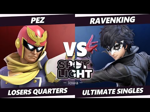 Spotlight: Iowa Losers Quarters - PeZ (Captain Falcon) Vs. Ravenking (Joker, Ike) SSBU Ultimate