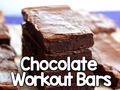 Chocolate Workout Bars - Healthy, No Bake Brownie Snack Bars!