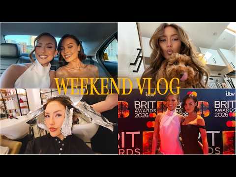 WEEKEND VLOG | new hair & a night at the brits!! 🪩🎶
