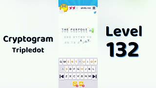 Cryptogram Tripledo Level 132 Solutions 🧩 | Logic Puzzle Game | Mini Boss