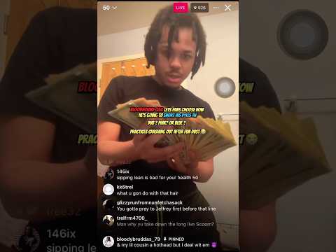 Bloodhound Q50 snorts on live 😭#bloodhoundq50 #bloodhoundliljeff #lilscoom89 #hiphop #chicago #news