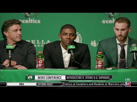 Kyrie Irving - Gordon Hayward Boston Celtics Press Conference ᴴᴰ