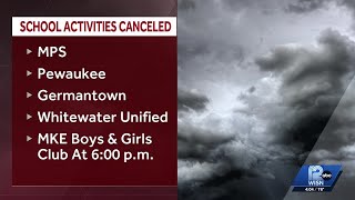 Milwaukee Public Schools cancel evening activities due to severe weather threat